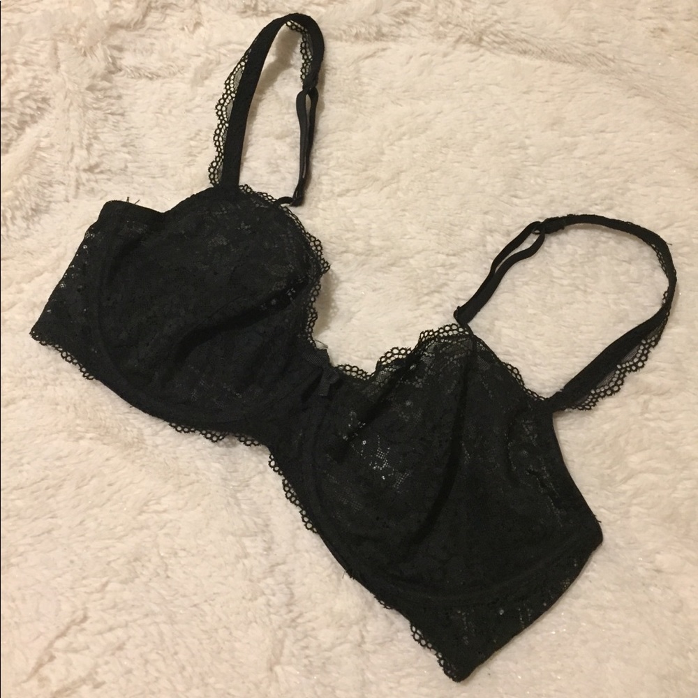 Gilligan & OMalley Unlined Lace Balconette Bra 36D